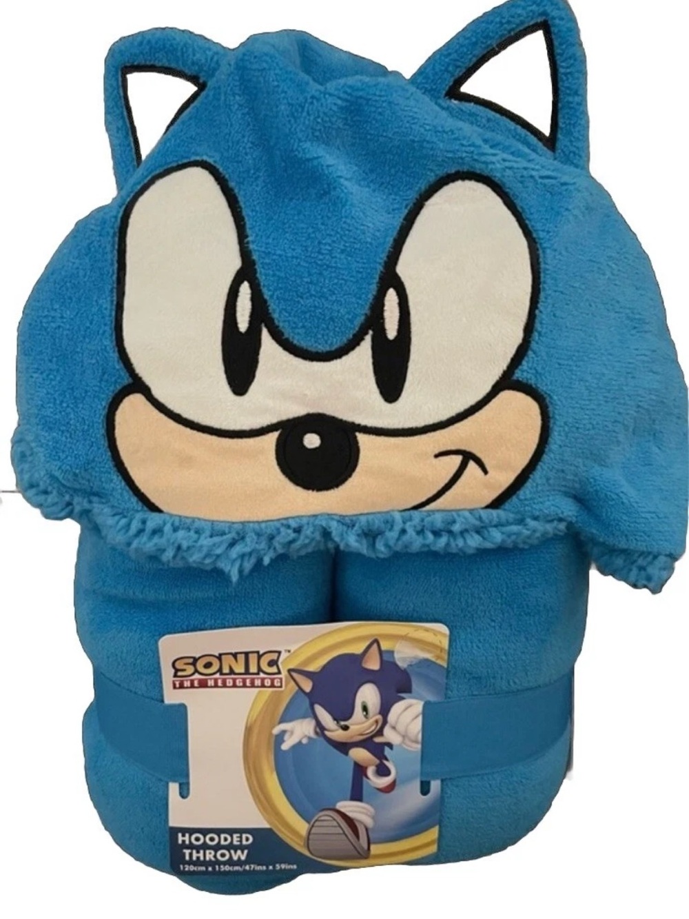 Sonic the Hedgehog Hooded Throw - Blue Character Blanket